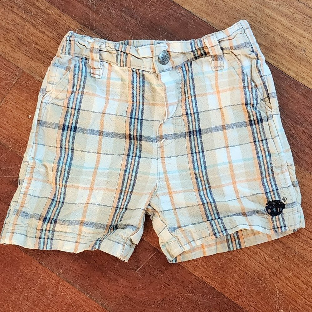 Timberland Plaid Shorts Size 12 Months